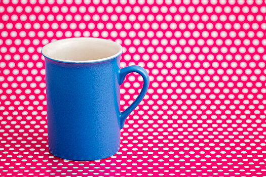 彩色,咖啡杯,粉色背景