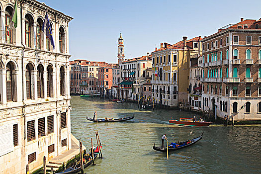 小船,大运河,威尼斯,威尼托,意大利