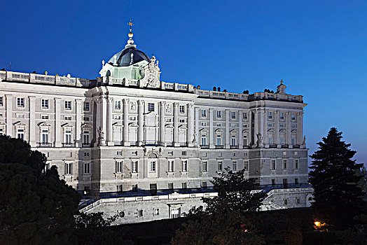 皇宫,马德里皇宫,马德里,西班牙,欧洲
