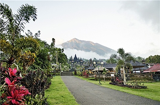布撒基寺,庙宇,攀升,风景,巴厘岛,印度尼西亚