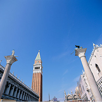 总督宫,钟楼,威尼斯,意大利