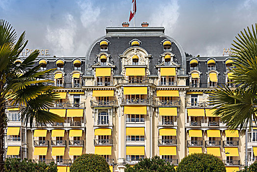 豪华酒店,大酒店,蒙特勒,宫殿,日内瓦湖,沃州,西部,瑞士