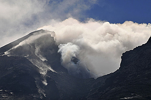 危地马拉,动作,复杂,火山