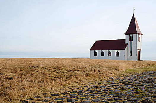 教堂,斯奈山半岛,西部,冰岛
