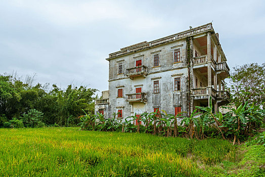 中国广东开平碉楼荣桂坊民居村落