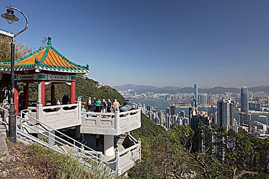 视点,顶峰,太平山,香港岛,香港,中国,亚洲
