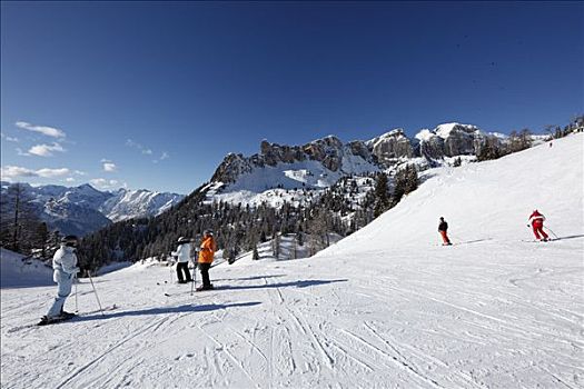滑雪,斜坡,提洛尔,奥地利,欧洲