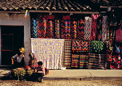 街边市场,齐齐卡斯提南哥,危地马拉