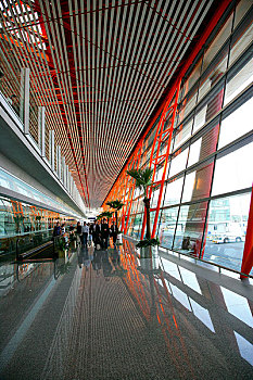 北京首都国际机场3号航站楼出港通道