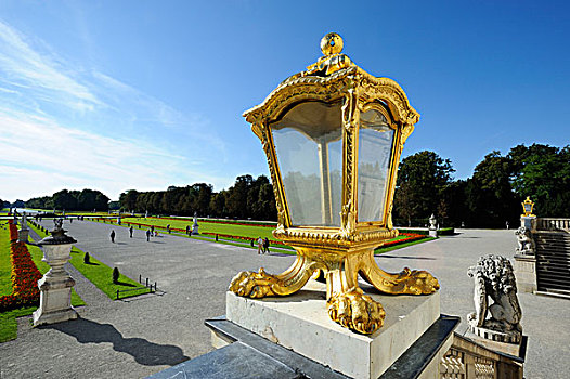 虚华,灯笼,公园,宁芬堡,宫殿,慕尼黑,巴伐利亚,德国,欧洲