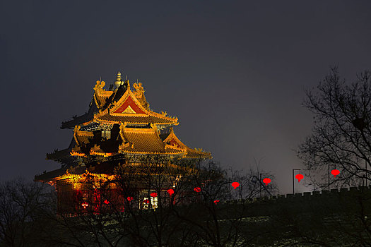 北京故宫元宵节灯光秀