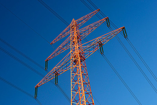 高压电塔,能量,过渡,网络,扩大