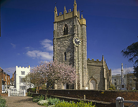 英格兰,沃里克郡,风景,圣尼古拉斯教堂