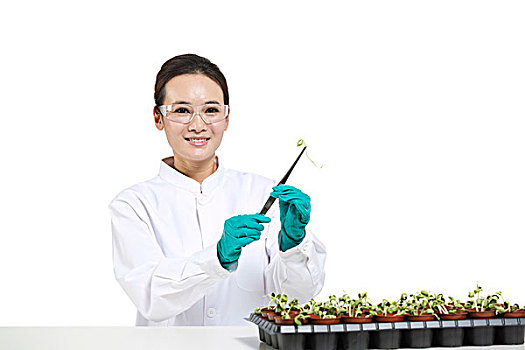 科學家在實驗室做科學實驗