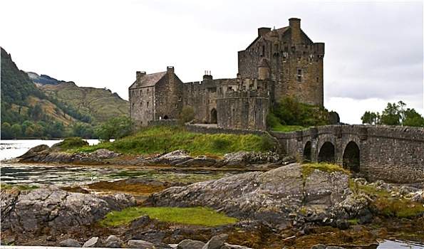 古老,苏格兰,城堡