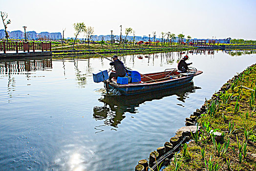 保洁,船,河道