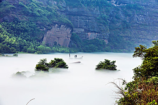 湖南,小东江,江,雾