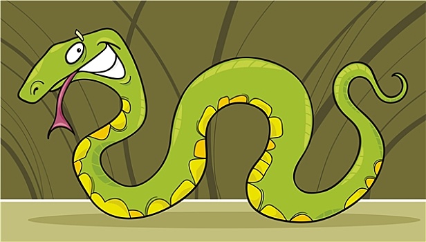 绿色,蛇