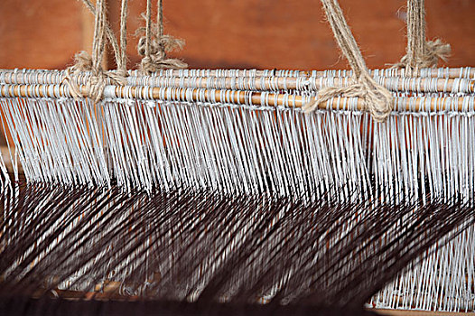 棉线,线,织布机,山谷,布姆唐,地区,不丹