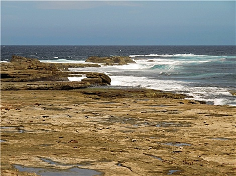 潮汐,石头,澳大利亚
