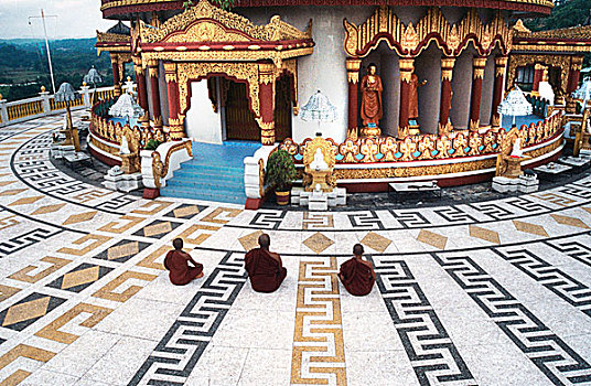 寺庙,金庙,印度,城镇,建造,缅甸,象征,友谊,孟加拉,许多,游人,日常,2007年