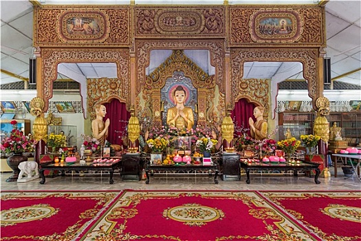 缅甸,佛教寺庙,圣坛