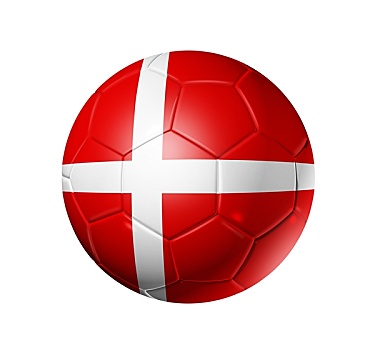 足球,球,丹麦,旗帜
