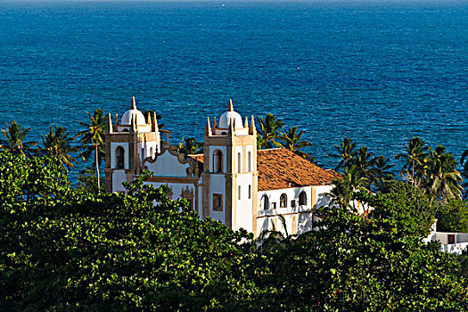 教堂,海洋,世界遗产,伯南布哥,巴西,大幅,尺寸