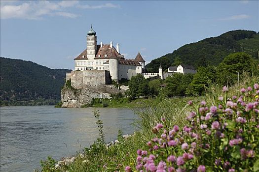 城堡,多瑙河,瓦绍,下奥地利州,奥地利,欧洲