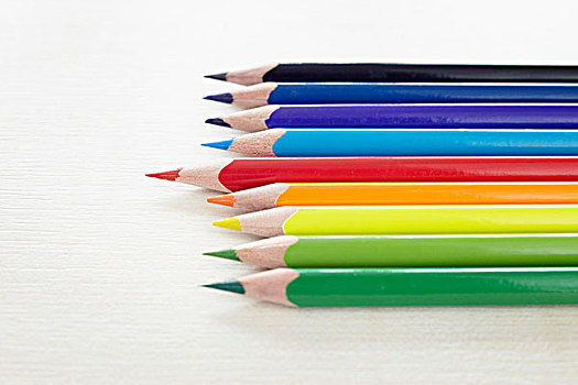 近摄,彩色铅笔,在白色背景,红铅笔,常务委员会,从,集团