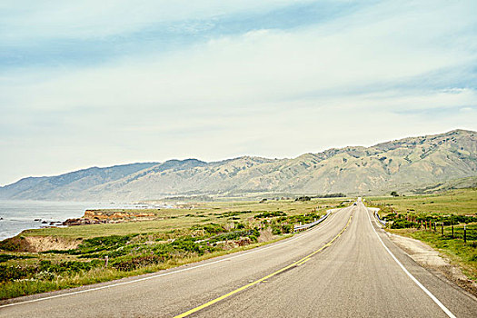 风景,1号公路,海岸线,大,加利福尼亚,美国