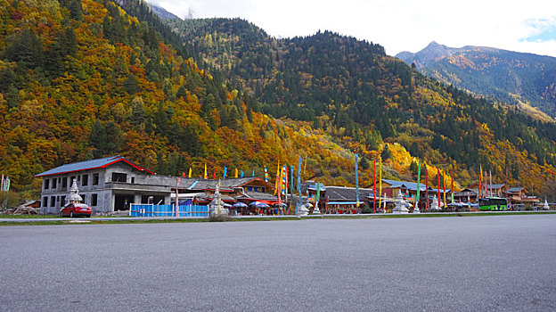 九寨沟风景之秋景