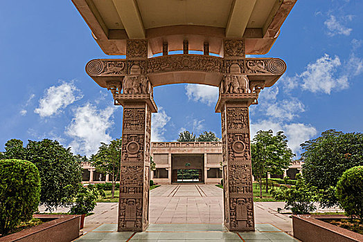 河南洛阳白马寺印度园建筑景观