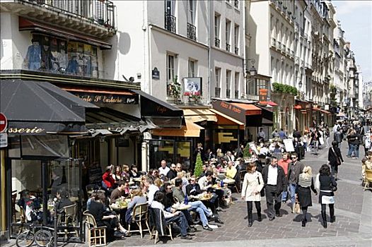 街头咖啡馆,商店,郡,市中心,巴黎,法国,欧洲