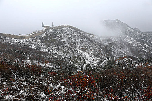 长城雪景