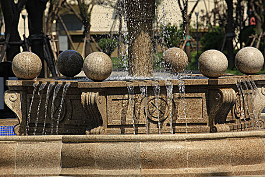 喷泉,园林,广场
