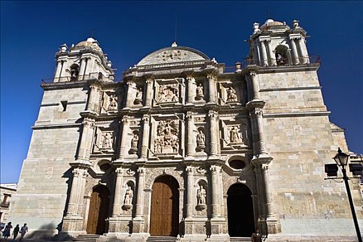 仰视,大教堂,瓦哈卡,瓦哈卡州,墨西哥