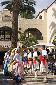 传统服装,节日,大加那利岛,加纳利群岛,西班牙