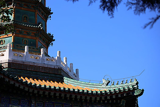 北京香山琉璃塔