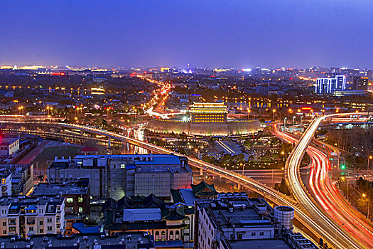 德胜门桥夜景