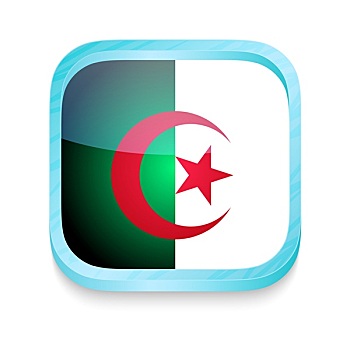 机智,电话,扣,阿尔及利亚,旗帜