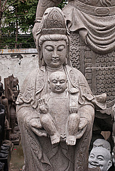 雕塑,潘家园,古玩市场,北京,中国