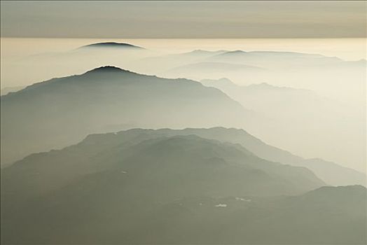 英格兰,坎布里亚,湖区,高,视点