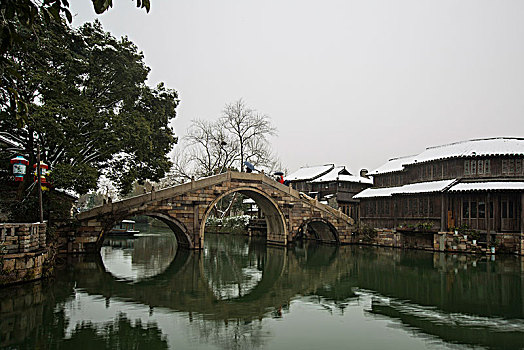 乌镇雪景