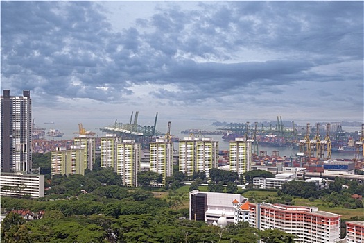 港口,新加坡,船厂
