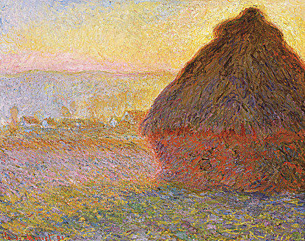 日落,1891年