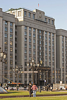 建筑,俄罗斯,议会,莫斯科