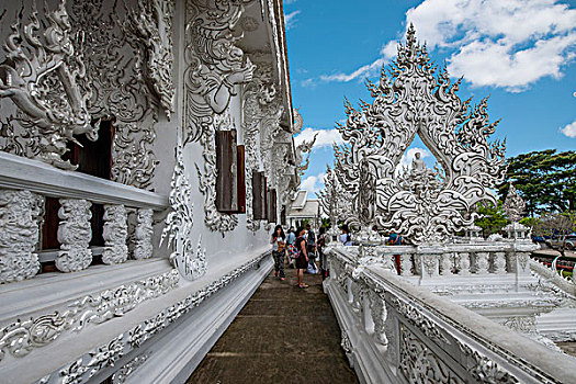 泰北清莱白庙又叫,龙昆寺,灵光寺或白龙寺,wat,rong,khun