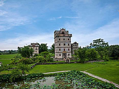 广东江门市世界文化遗产,开平碉楼与古村落,自力村碉楼