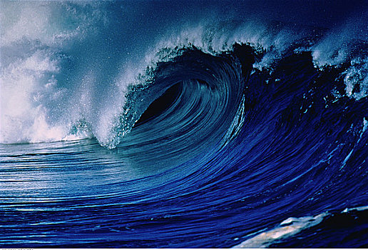 波浪,北岸,夏威夷,美国